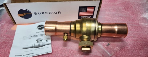 Superior Refrigeration Ball Valve 1-5/8" 593WAS-15ST Brass