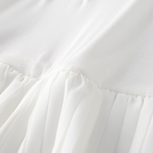 Women Midi Pleated Chiffon Tank Dress Modal Extender Trim Layer Camisole Dress - Picture 9 of 18