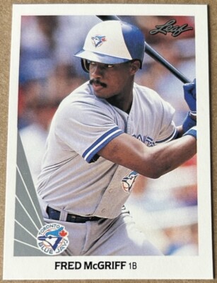 FRED McGRIFF HOF 1990 LEAF Card #132 NM-MT Condition