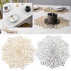 4/6/8er Set Rund PVC Platzset Tischsets Platzdeckchen Abwaschbar Platzdecke 38cm