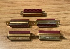 Lot of 5 TRW Cinch DBC-25S CONNECTOR D-SUBS 25 Pin