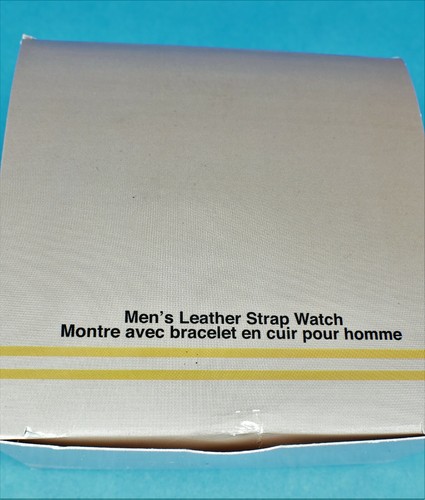 Men's Analog Watch with Brown Leather Band by AVON - NEW - In Box - Picture 6 of 6