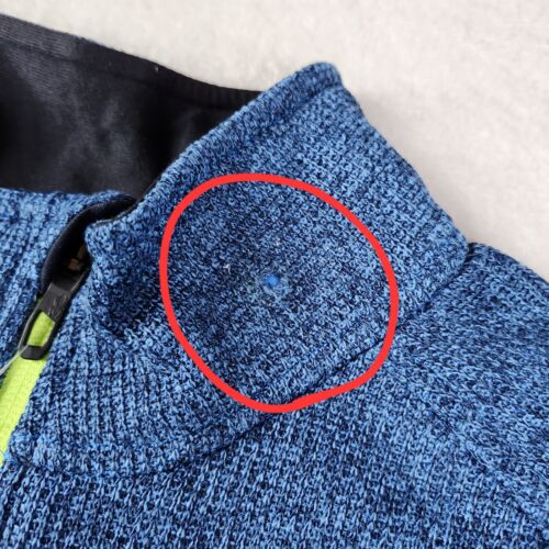 Spyder Para Hombre Media Cremallera Saliente Stryke Suéter Chaqueta Polar Azul Talla Grande NUEVO - Imagen 4 de 7