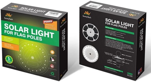 2024 3rd Generation Black - Solar Power Flag Pole Flagpole Light Guarantee - ... - Picture 3 of 9