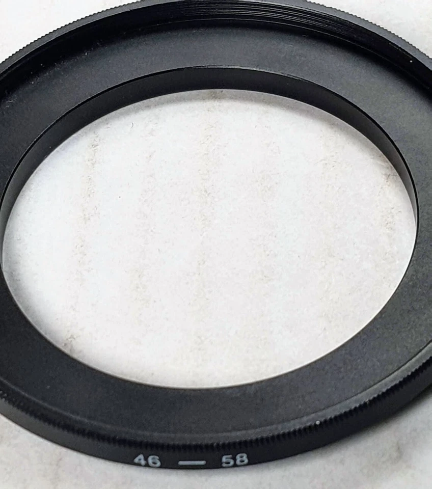 46-58mm Metal Step Up Adapter Ring 46mm Lens to 58mm Filter Converter E46-E58 - Image 3 of 4