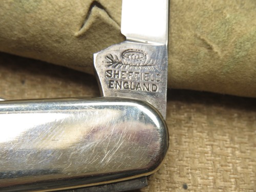 Vintage SOUTHERN & RICHARDSON SHEFFIELD Senator Penknife - Smooth Metal Handles - Picture 13 of 13