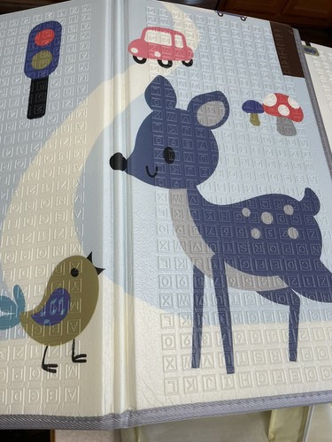 Sensory & Learning My Play Mat, Foldable & Reversable, Waterproof Deer Design