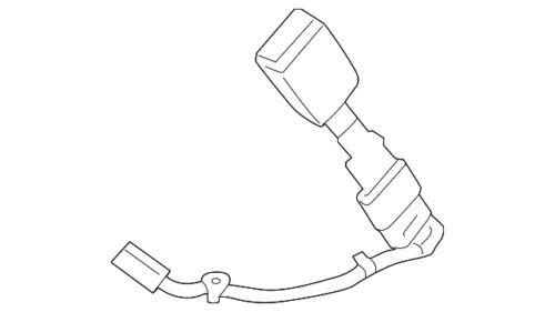 Hebilla del cinturón de seguridad lado izquierdo para Ford Lincoln MKC 2015-2016 (N/P EJ7Z-7861203-AJ)