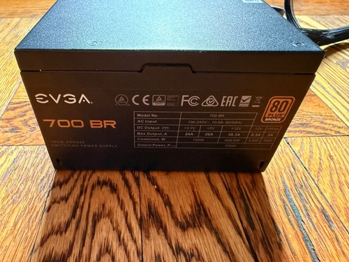 EVGA 700 80+ BR 700W Bronze Power Supply PSU - 100BR0700K1 - Afbeelding 4 van 4