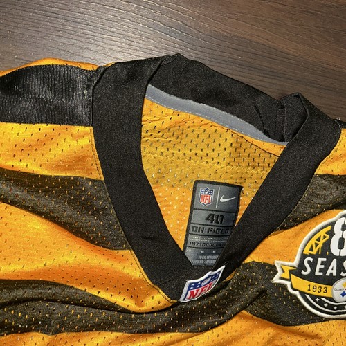 Authentic Custom #99 Keisel Nike Elite Steelers Throwback Trikot Herren Gr. 40 Medium - Bild 4 von 6