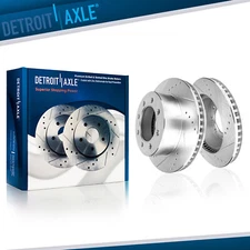 Front Drilled Slotted Brake Rotors for 2006 - 2008 Dodge Ram 1500 2500 3500 4000