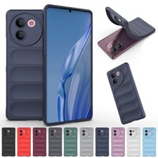 Funda trasera antideslizante de goma suave a prueba de golpes para vivo V30e 5G