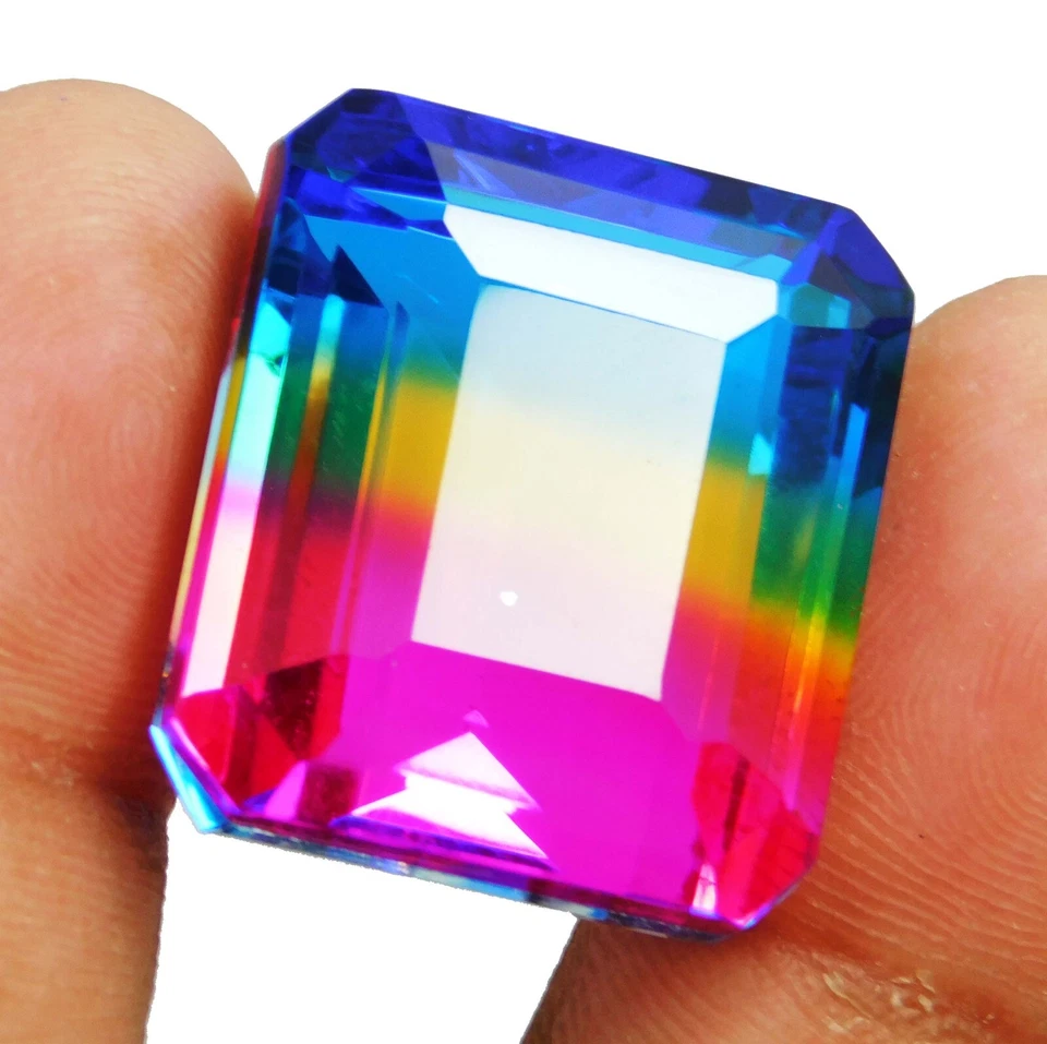 Natürlicher 76,50 ct brasilianischer Wassermelonen-Turmalin Smaragdform loser... - Bild 3 von 4