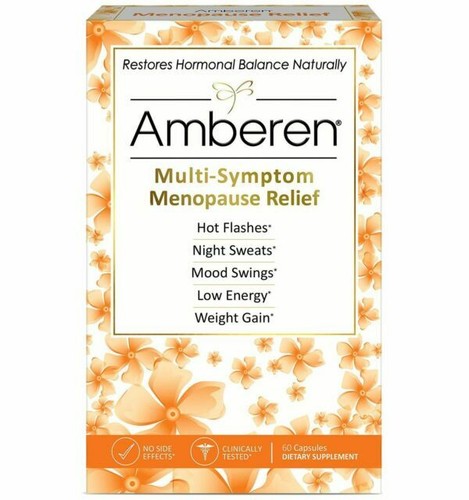 Amberen Menopause Relief Capsules 60-Coun t(4 boxs )exp.2025 - Picture 1 of 1