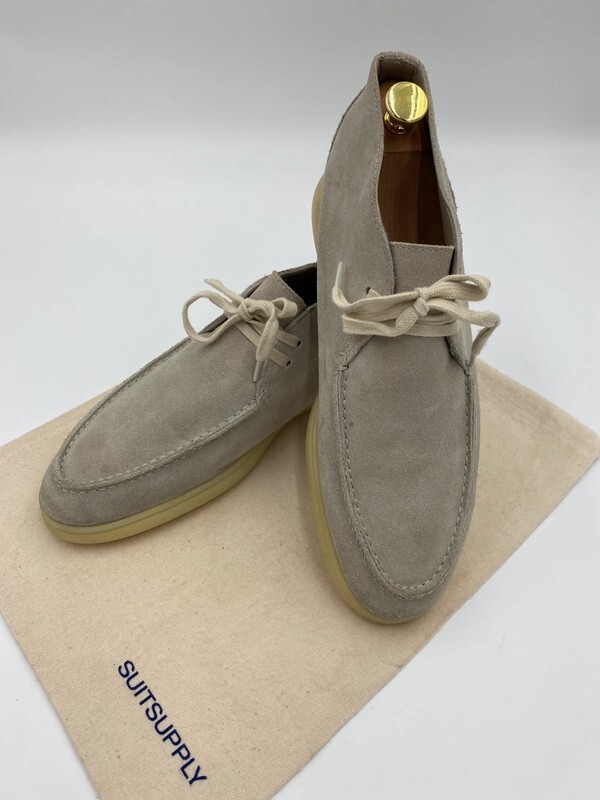Men Suitsupply Chukka Beige Leather Suede Size EU42 UK8 US9 image 3