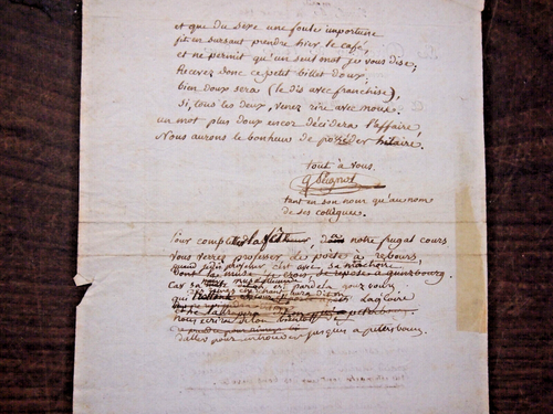 Vesoul 1807 lettre autographe de G Peignot celebre bibliographe francais - Picture 3 of 4