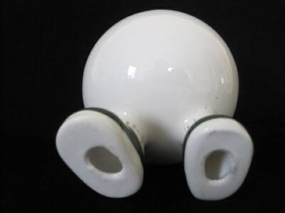 Vintage CARLTON WARE Sugar Bowl WALKING Green Mary Jane Shoes - No