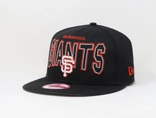 New Era 9Fifty Men Women Cap MLB San Francisco Giants Outter Black Snapback Hat