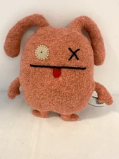 UglyDoll 2005 Pretty Ugly LLC Pink Plush OX Stuffed Animal 7"