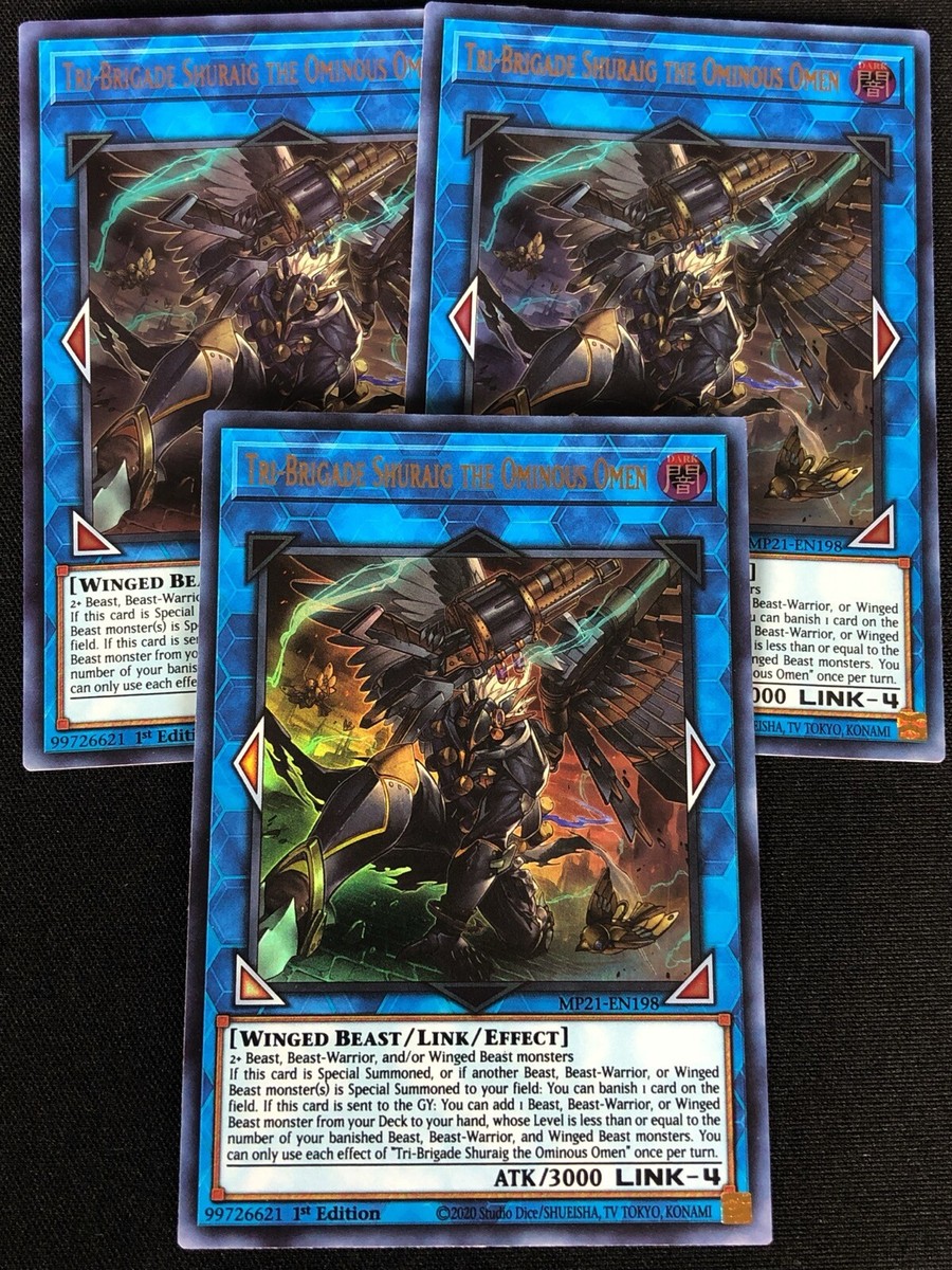 YUGIOH TRI BRIGADE SHURAIG THE OMINOUS OMEN MP21-EN198 1ST ULTRA