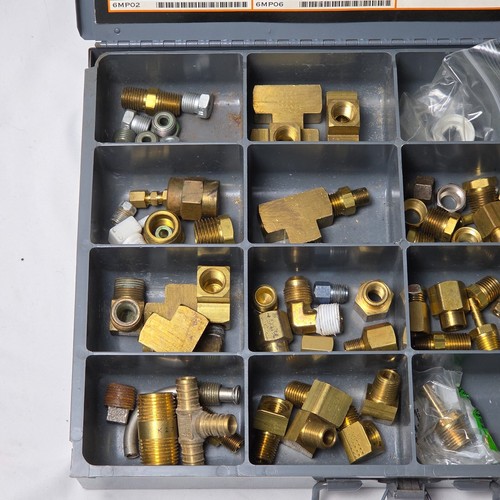 Brass Pipe Fittings Assortment with Hard Case, Anderson Fittings, 6MP12 - Picture 2 of 10