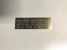 SHANE SPENCER (YANKEES) NAMEPLATE FOR SIGNED BASEBALL, JERSEY CASE or PHOTO