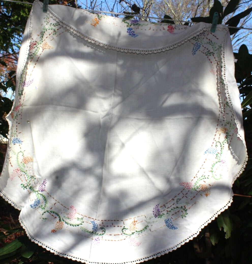 Grape Embroidered Table Cloth eBay