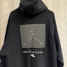 Nike Air Jordan Jumpman Altitude Pullover Sample Black Hoodie DJ0210-010 Size XL