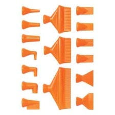 16 Pack Loc-Line 41490 Round Coolant Hose Nozzles: 1/4" Nozzle Diameter, Acetal