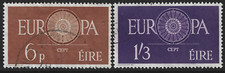1960 Ireland Sg 182/183 Europa Fine Used