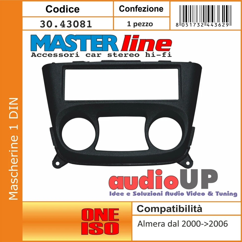 Panneau car Radio 1 din Nissan Almera à Partir De 200 Au 2006. Support Ein - Photo 1/1