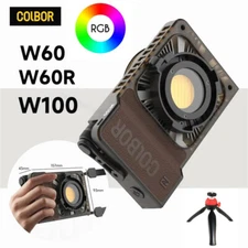 COLBOR W60R W100R W60 RGB Full-Color Pocket COB Led Video Light 2700K-6500K APP 