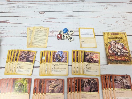 Dungeons & Dragons Inn-Fighting Dice Board Card Game D&D WOTC 2007 Complete - Picture 8 of 11