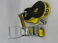 2" X 35' Ratchet Strap w J Hook 2 Pack