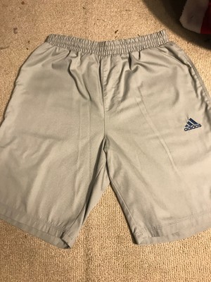 Adidas Creme / Green Shorts. 30” Waist 