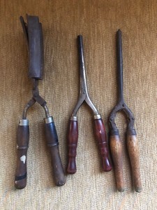 antique curling iron value