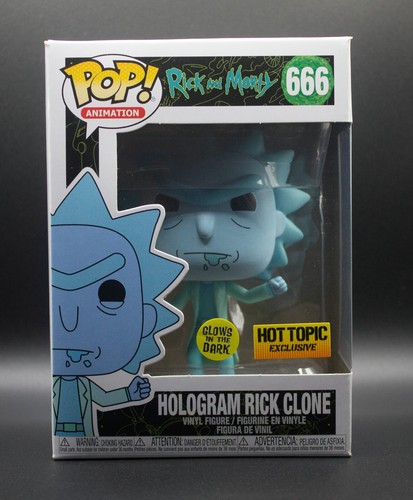 INCREDIBILE Funko Pop! Vinile: Rick and Morty - Ologramma Rick Clone - Hot Topic... - Foto 1 di 6