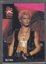 BILLY IDOL 1992 Pro Set Super Stars Music Cards #187