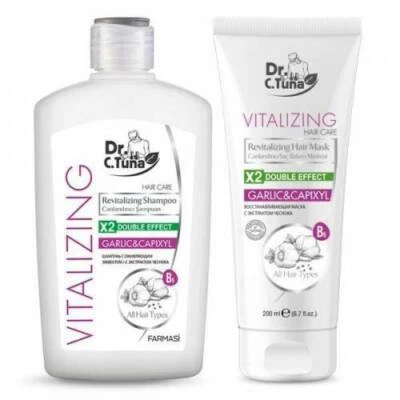 FARMASI - DR C TUNA GARLIC & CAPIXYL SET (SHAMPOO 500 ML + HAIR MASK 200 ML)
