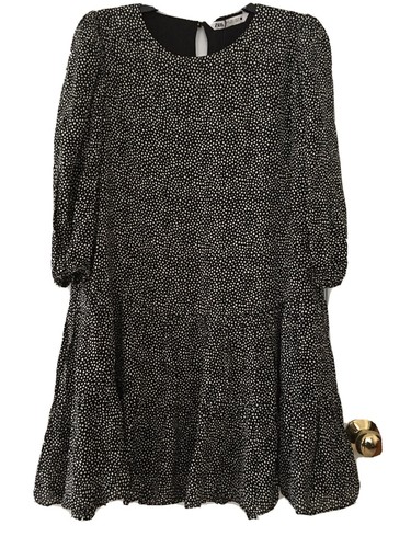 micro dot mini dress zara