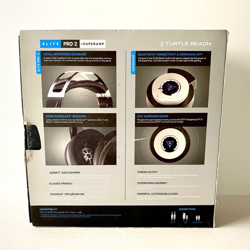Turtle Beach Elite Pro 2 Wireless Gaming Headset + Superamp - PC, PS4 - Tested - Picture 2 of 5