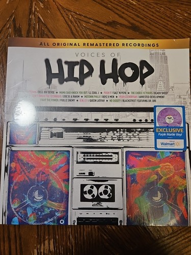 Voices Of Hip Hop Vinyl / LP- Purple Vinyl Wal Mart Exclusive