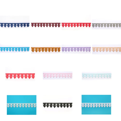 1.75" White Black Blue Red Ivory Gray Rayon Venice Lace Scalloped Edge By Yard