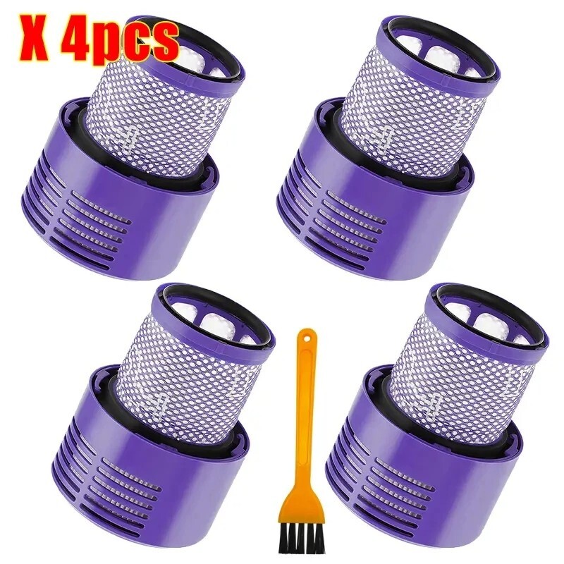 Dyson V10 Filter Purple Replacement 4-Pack – Vacuum Cleaner Accessories