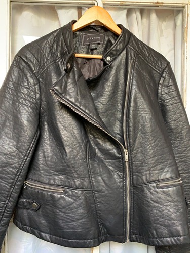 Metaphor Moto Biker Jacke Damen XL schwarz Reißverschlüsse Motorrad Kunstleder - Bild 9 von 12