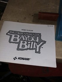 Bayou Billy Nes Case And Booklet Original And Authentic
