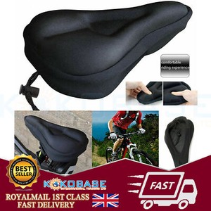 Mountain Bike Comfort Soft Gel Pad Cushion Saddle Seat Cover Bicycle Cycle UK