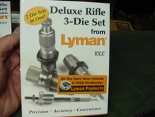 Lyman 6.5 x 55 Deluxe Reloading 3-Die Set FL & Neck Sizer Carbide Exp & S-Holder