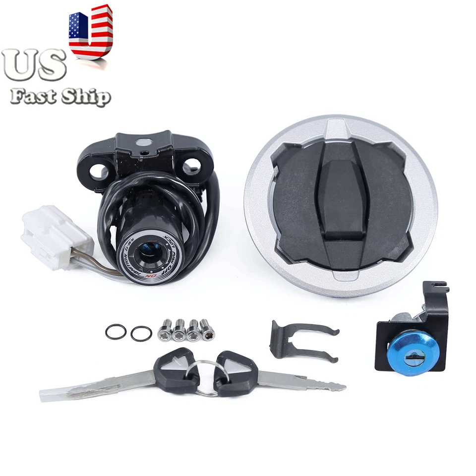 Interruptor de encendido para Kawasaki NINJA400/Z400EX400 18-23 tapa de gas combustible llave de bloqueo de asiento Foto 3 de 4