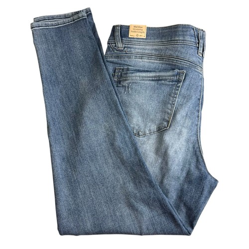 Democracy Ab Technology Womens 16 Medium Wash High Rise Skinny Ankle Jeans NWT